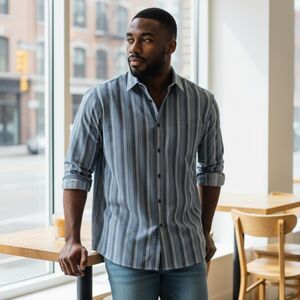 Axcess by Claiborne Men's Long Sleeve Button Down Shirt XL